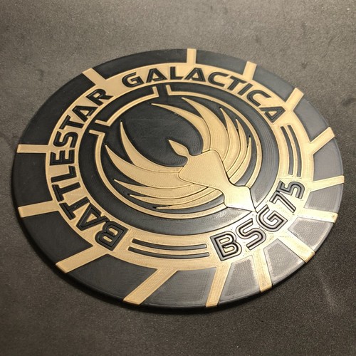 Battlestar Galactica BSG-75 Wall Plaque - 3D Printed - Picture 6 of 7