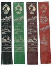 King George's Fund x Sailors WW1 Leather Bookmark Nuclear Submarine Tanker Gift