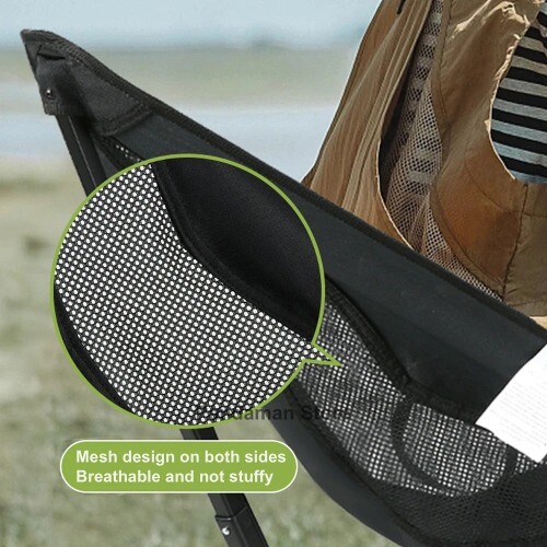 360 Degree Swivel Portable Chair Small Compact Collapsible Folding Chair - Bild 6 von 17
