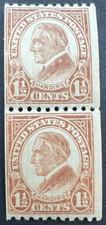 Scott#: 605 - Warren G. Harding 1½c 1925 BEP vertical block of two MNHOG - Lot 1