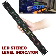 Dual 40LED Sound Level Meter Stereo Music Audio Spectrum DB Display Analyzer