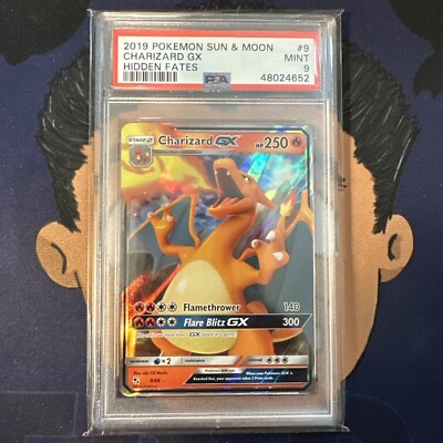 PSA 9 MINT 2019 Pokemon Hidden Fates CHARIZARD GX #9 Ultra Rare | eBay