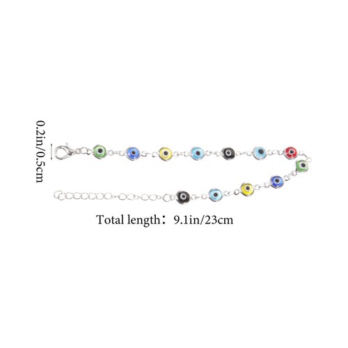 Evil Eye Armband Perlenarmband Blaues Auge Perlenarmband Damen Armband - Bild 2 von 12