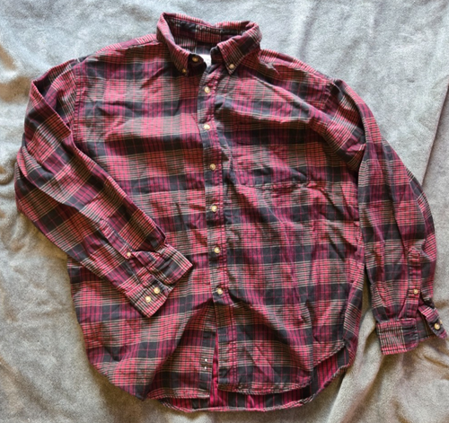 Vintage - Northwest Territory - Langarm - rot - Flanell - Größe L - Knopfleiste