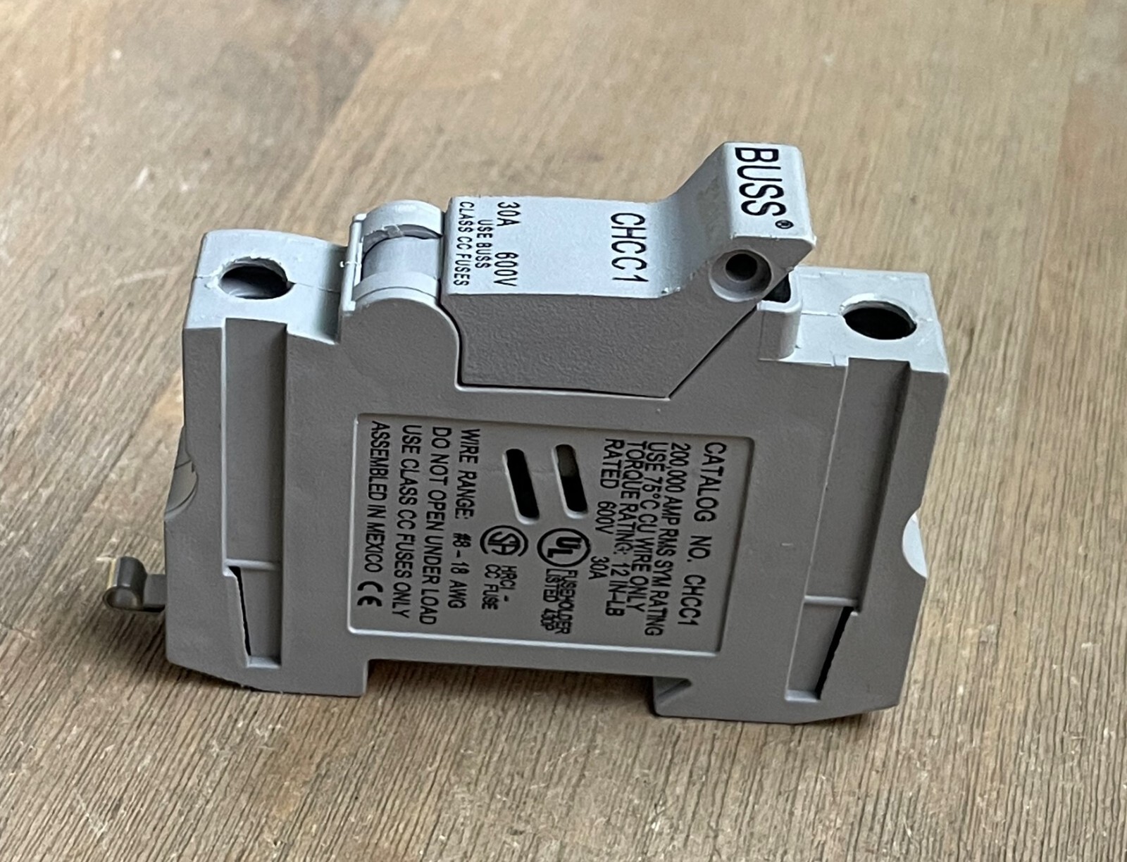 BUSSMANN CHCC1 FUSE HOLDER 1 POLE 30A 600V | eBay