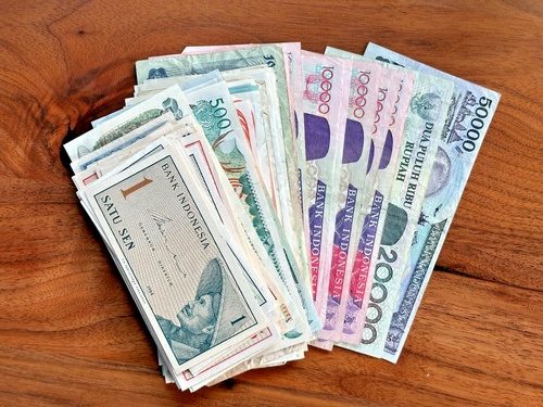 Large lof of 80+ Indonesia banknotes 1950-1990s circulated #0419 - Picture 2 of 2