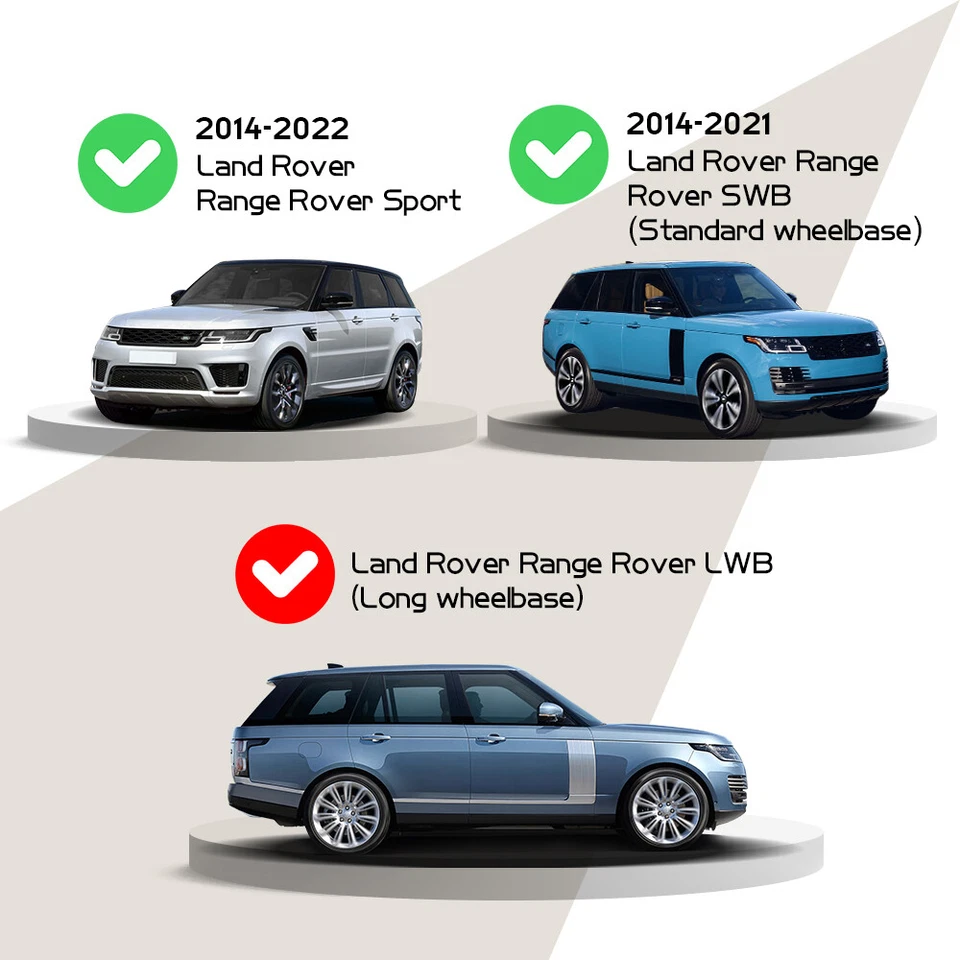 Running Boards for Land Rover Range Rover Sport 2013-2022 Side Steps Nerf Bar Foto 2 de 4