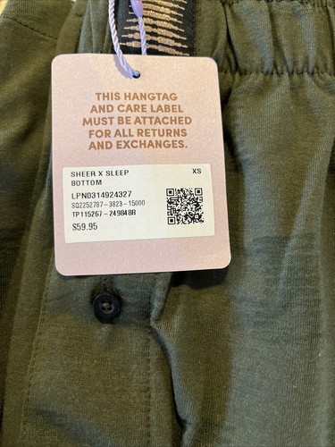 Pantalón inferior para dormir Savage X Fenty para hombre XS transparente X - Imagen 7 de 7