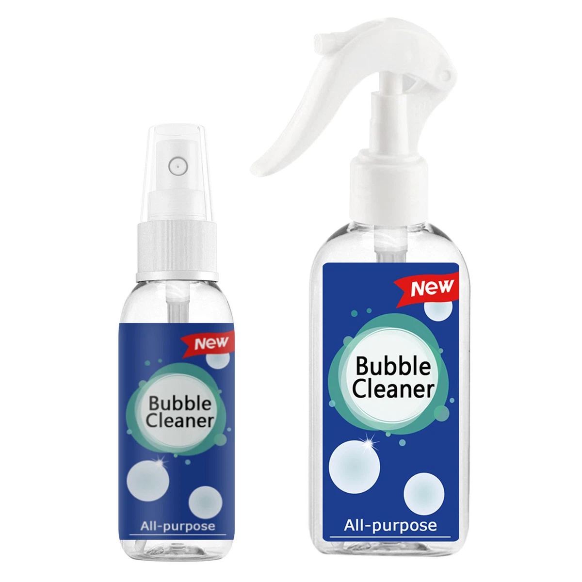 Bubble cleaner spray outlet