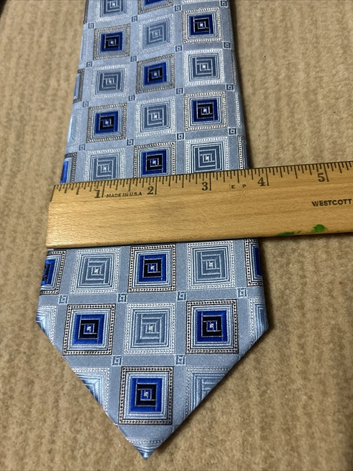 Corbata Hombre 58” Jean Paul Azul 100% Poliéster Diseñada en Italia Foto 2 de 4