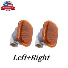Leftright Amber Fender Side Marker Lights For 1993-1998 Toyota Supra