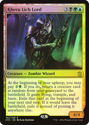 MTG FOIL Kheru Lich Lord  - Khans of Tarkir #182