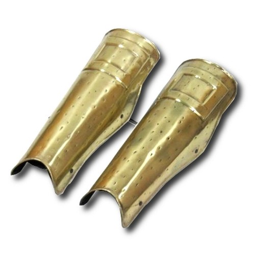 Spartan Greaves Set - Brass - Picture 7 of 8