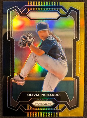 2024 PANINI PRIZM BASEBALL OLIVIA PICHARDO BLACK GOLD PRIZM SSP #196 #4/5!