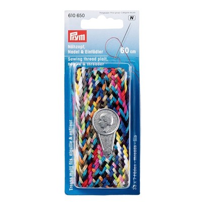 Thread Plait with Needle & Threader Multi Coloured Model 610650 Prym