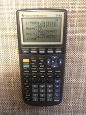 Texas Instruments TI-83 Handheld Graphing Calculator