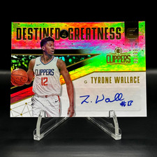 2017-18 Panini Essentials TYRONE WALLACE Destined 4 Greatness Auto /99 Clippers