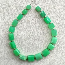 Natural Australia Chrysoprase Gemstone Beads 7-9mm Faceted Nuggets 8.5" Strand