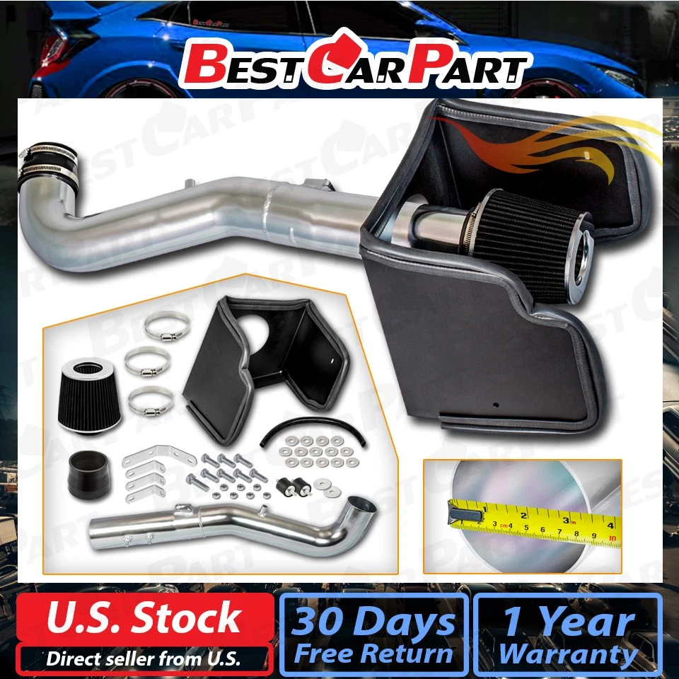 BCP NEGRO 05-12 para Pathfinder Xterra 4,0 L protector térmico admisión de aire frío + filtro Foto 2 de 4