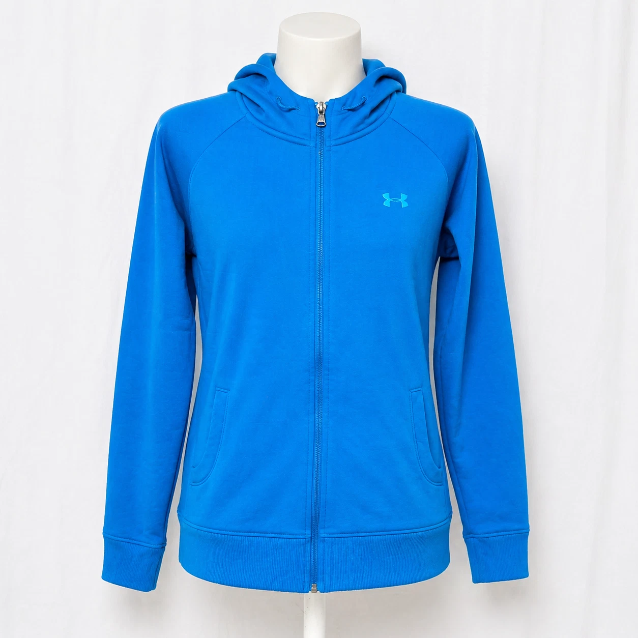 Under Armour Storm Womens Hoodie Medium M Full Zip Blue Water Resistant Jacket