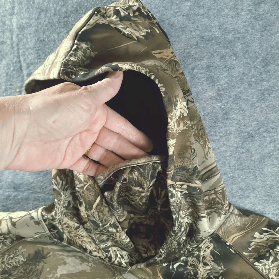 Realtree Hunting Hoodie Camo Men Large Jacket Scent Control Face Gaiter MAX-1 XT - Image 4 of 4