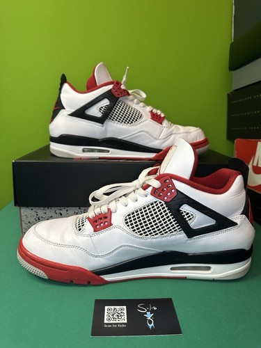 Air Jordan 4 Retro 2020 “Fire Red” USED Size 13 OG ALL DC7770-160 - Picture 2 of 6