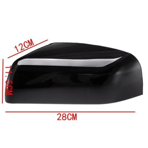 Tapa de cubierta de espejo retrovisor lateral izquierdo+derecho negro brillante para Land Rover Sport LR2 LR4 10-14 Foto 4 de 4