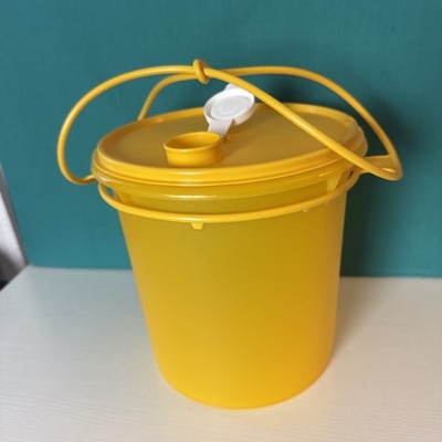 Tupperware Round Bucket Jug Container 5qt / 5L Mango Orange New
