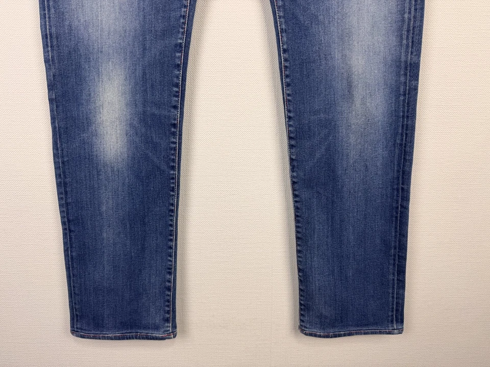 Jeans italianos cómodos Jacob Cohen hechos a mano a medida azul denim J688 talla 36 Foto 4 de 4