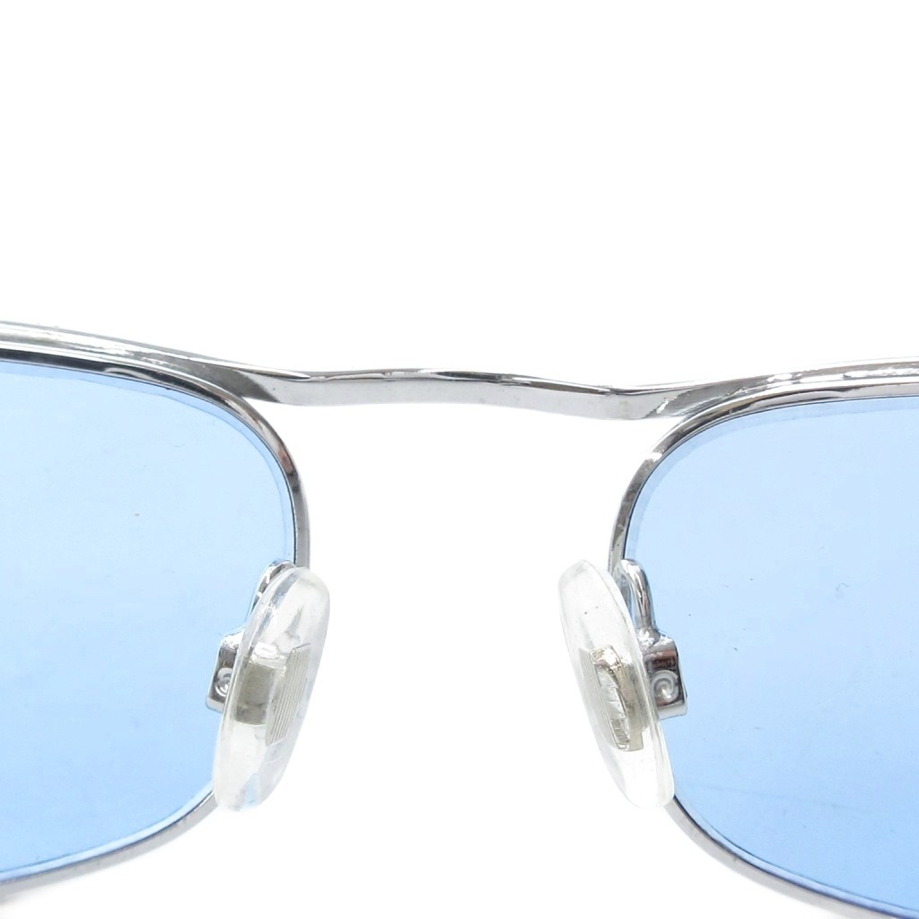Vans Junk Prescription Sunglasses Square Silver Blue Eyewear Used thumbnail 6