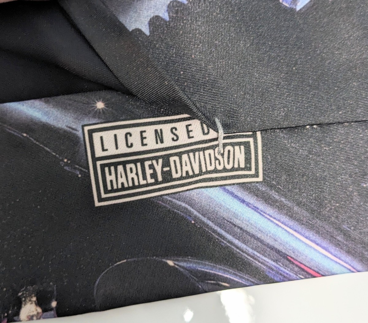 Harley-Davidson Harley Parts Graphic Design Necktie Vintage 1994 USA Made View 5