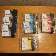 LD-LC61 Ink Cartridge Set 8 pieces 3 Black- 1 Yellow-2 Magenta-2 Blue NEW!