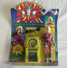 Tiger Toys Captain Planet Dr. Blight Action Figure Boxed w/ Computer 80-625 1991