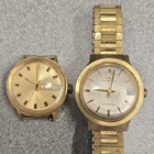 Timex Automatic Vintage 1970s Men’s Day/Date Water-Resistant Gold Tone 36mm
