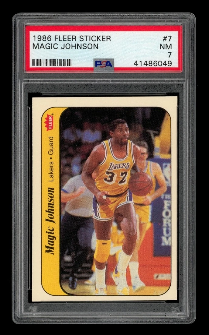 Magic Johnson Fleer Los Angeles Lakers Basketball Sports Trading