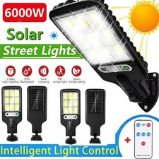6000W LED Solar PIR Motion Sensor Street Wall Light Security Outdoor Garden Lamp
