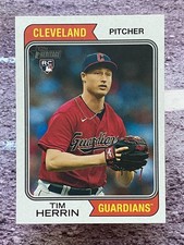 Tim Herrin 2023 Topps Heritage High Number #639 Cleveland Guardians RC