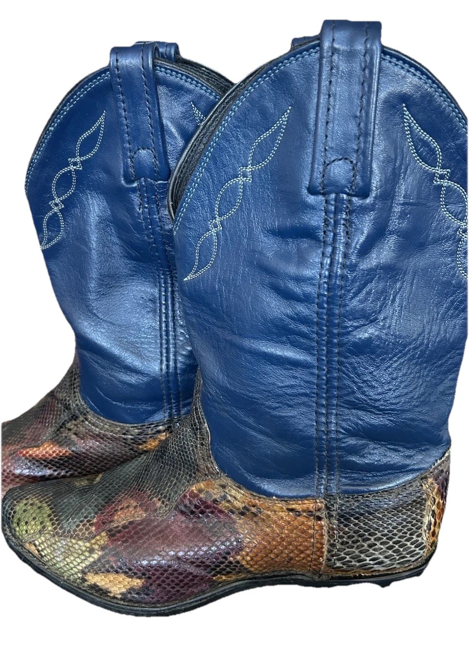 Dan Post Exotic Rainbow Snakeskin Python Cowboy B… - image 5