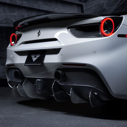 Vorsteiner Aero 488 Diavolo Arrière Diffuseur Palmes Carbone Fibre Pour Ferrari - Photo 1 sur 12