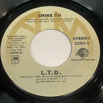 L.T.D.: Shine On / Love Is What You Need 45 - A&M - Soul