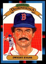 1988 Dwight Evans Diamond Kings Donruss Baseball #16 Boston Red Sox