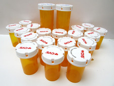Lot of 20 Empty Clean Prescription Bottles 18x 2.5" Tall x 1.125" in Dia.