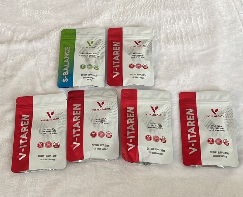 Vitalhealth V TE DETOX Vegan 100% Organic Sugar Free Cleanse 1 MONTH Supply 