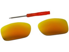 Fire Red Iridium Polarized Sunglass Lenses for Oakley Twoface OO9189 Sunglasses