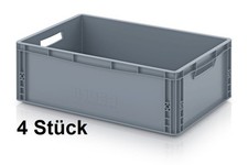 Euro Box gebraucht 60x40x22 cm Lager Stapel Kiste Transport Behälter 600x400x220