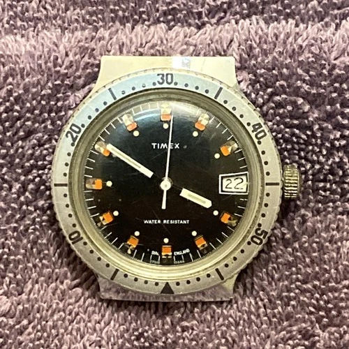 Vintage Men’s Timex Mechanical Wrist Watch Runs Mainspring Slips Parts  Repair
