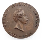 Sweden Medal 1979  Shooting, Oscar I King of Sweden 1844 - 1859 , 40 mm, 39 gr