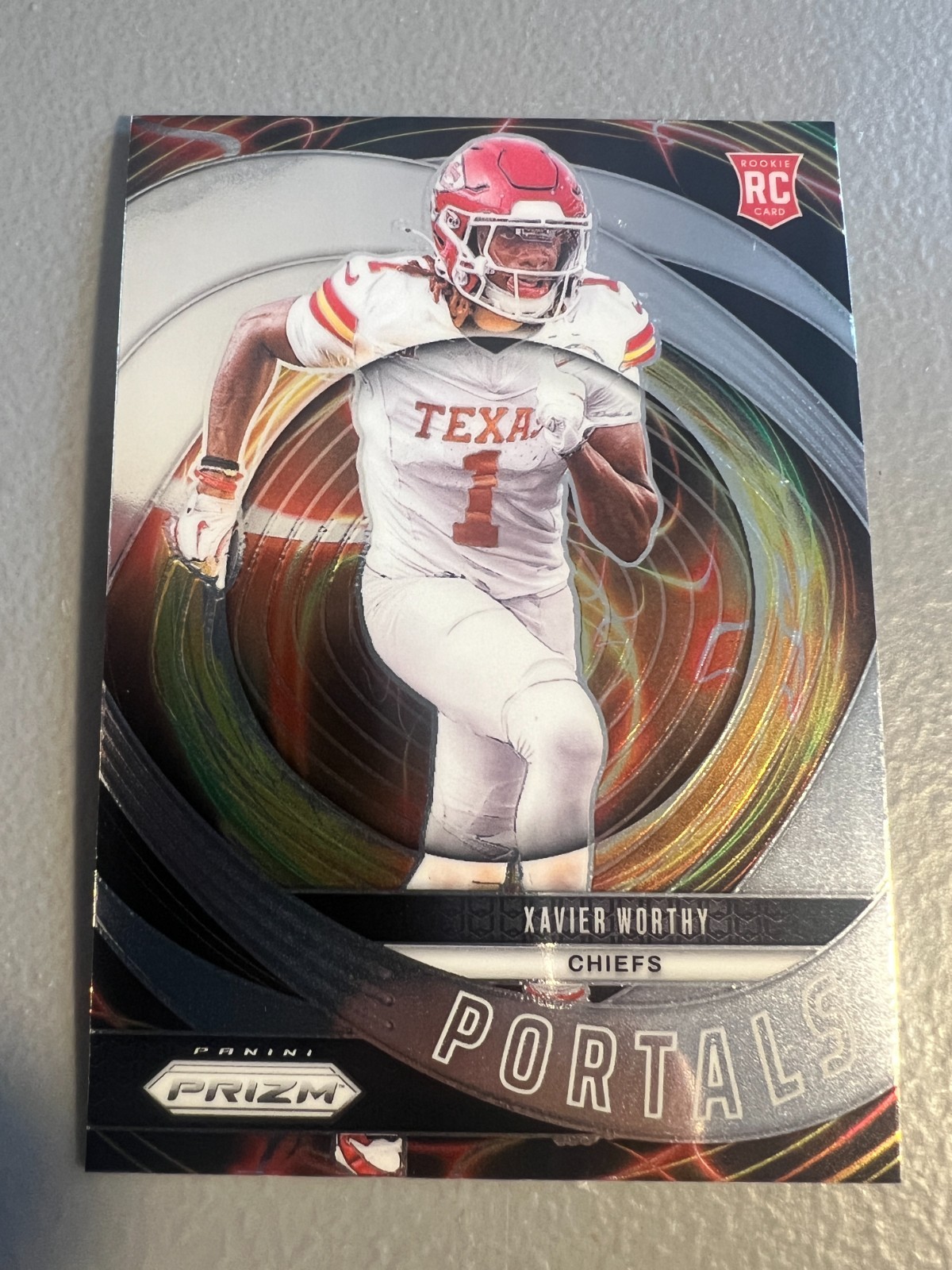 2024 Panini Prizm - Xavier Worthy ( Texas / Chiefs ) Portals Rookie RC #10