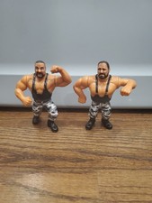 Vintage 1991 Titan Sports Hasbro Bushwhackers Luke Butch WWF Action Figures