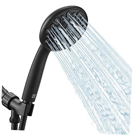 7-spray Setting Showerhead Kit Matte Black
